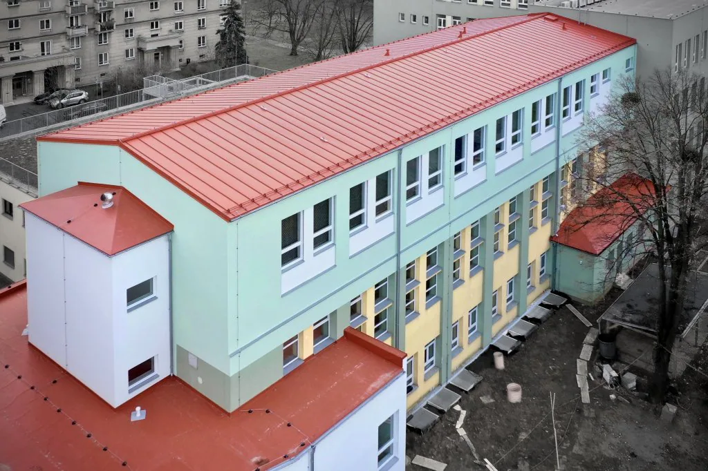 Střecha nástavby ZŠ Hello